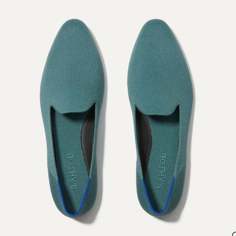 Rothy’s The Almond Loafer in Blue Sage size 7. Unworn in box. Fits between 7-7.5